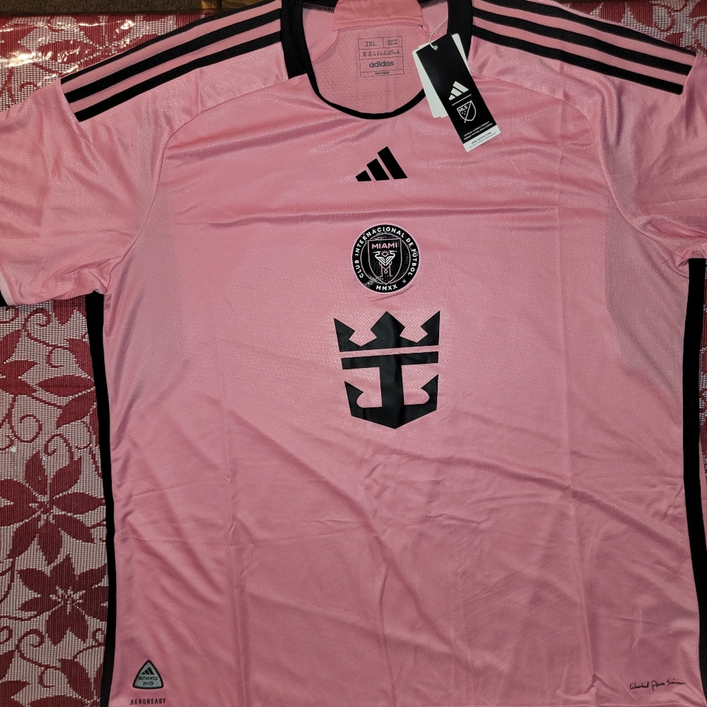 adidas Men’s Inter Miami CF 24/25 Home Authentic Jersey Size XXL BNWT